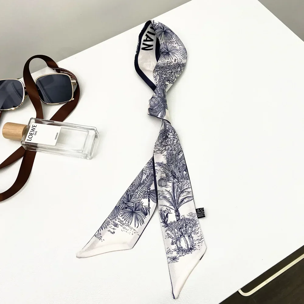 Extended Ribbon Scarf, Silk Ha - Travel Accessories Aesthetic 评论和价格