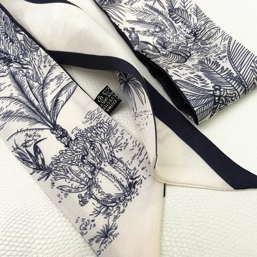 Extended Ribbon Scarf, Silk Ha - Travel Accessories Aesthetic 评论和价格