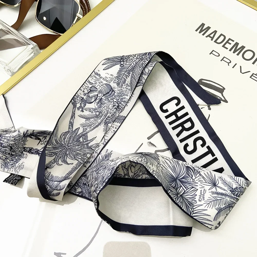 Extended Ribbon Scarf, Silk Ha - Travel Accessories Aesthetic 评论和价格