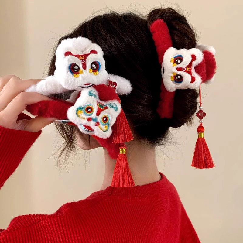 1pc Lion Dance Tassel New Year - Travel Accessories Aesthetic 评论和价格