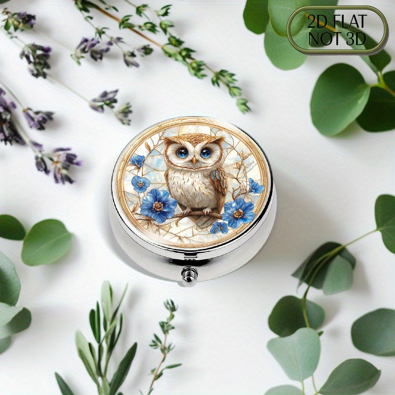 A flat, portable, round metal  - Travel Accessories As Gifts 评论和价格