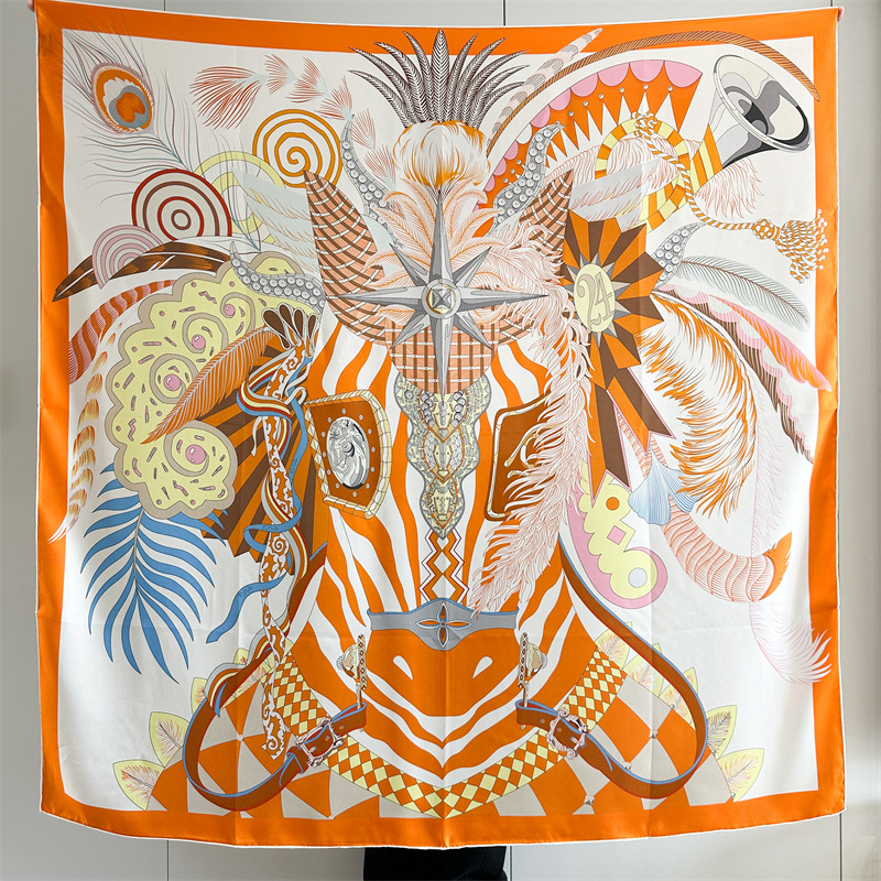 Designer Silk Scarf Women Spri - Travel Accessories Aesthetic 评论和价格