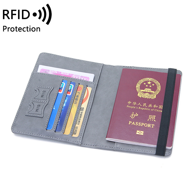 Unisex PU Leather Passport Hol - Travel Accessories Wallet 评论和价格