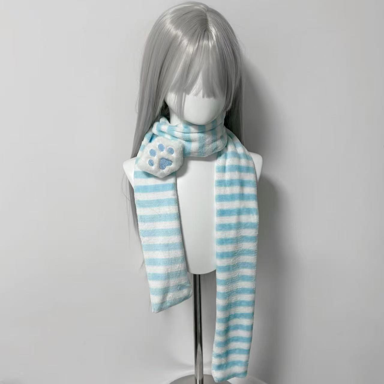 Kawaii Kniied Scarf Cat Paw De - Travel Accessories Aesthetic 评论和价格