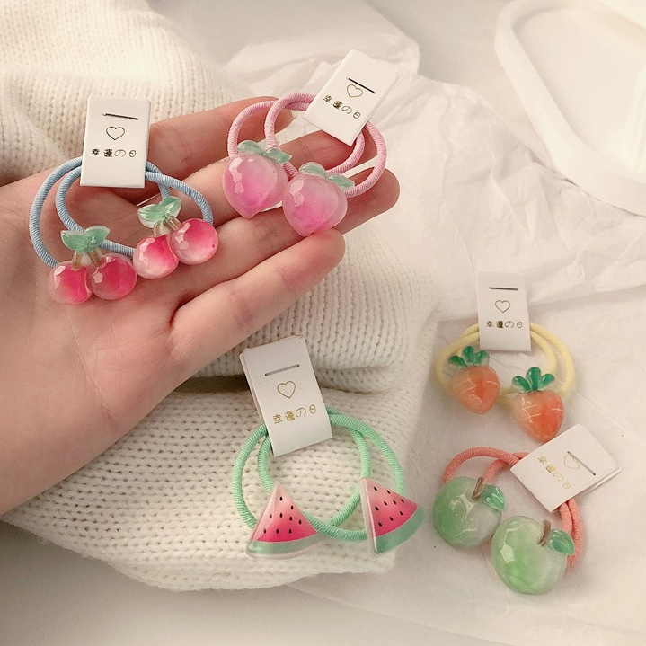 Kids Carrot Hair Ties 5 Pair N - Travel Accessories Aesthetic 评论和价格