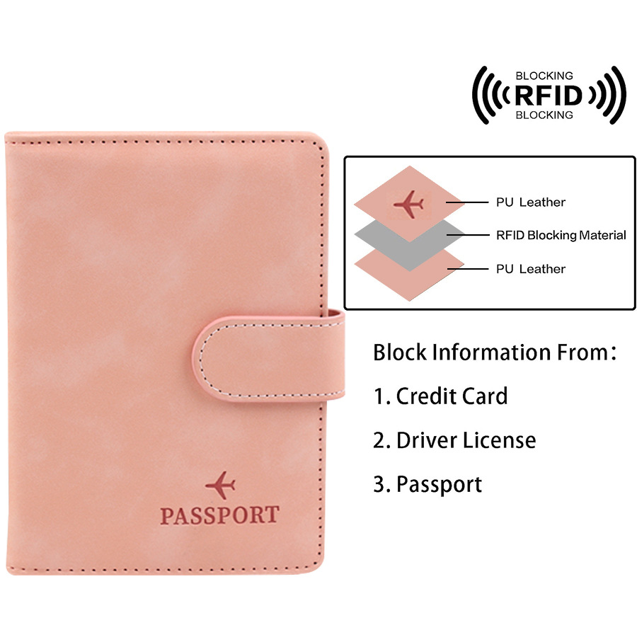 Magnetic Button Passport Cover - Travel Accessories Wallet 评论和价格