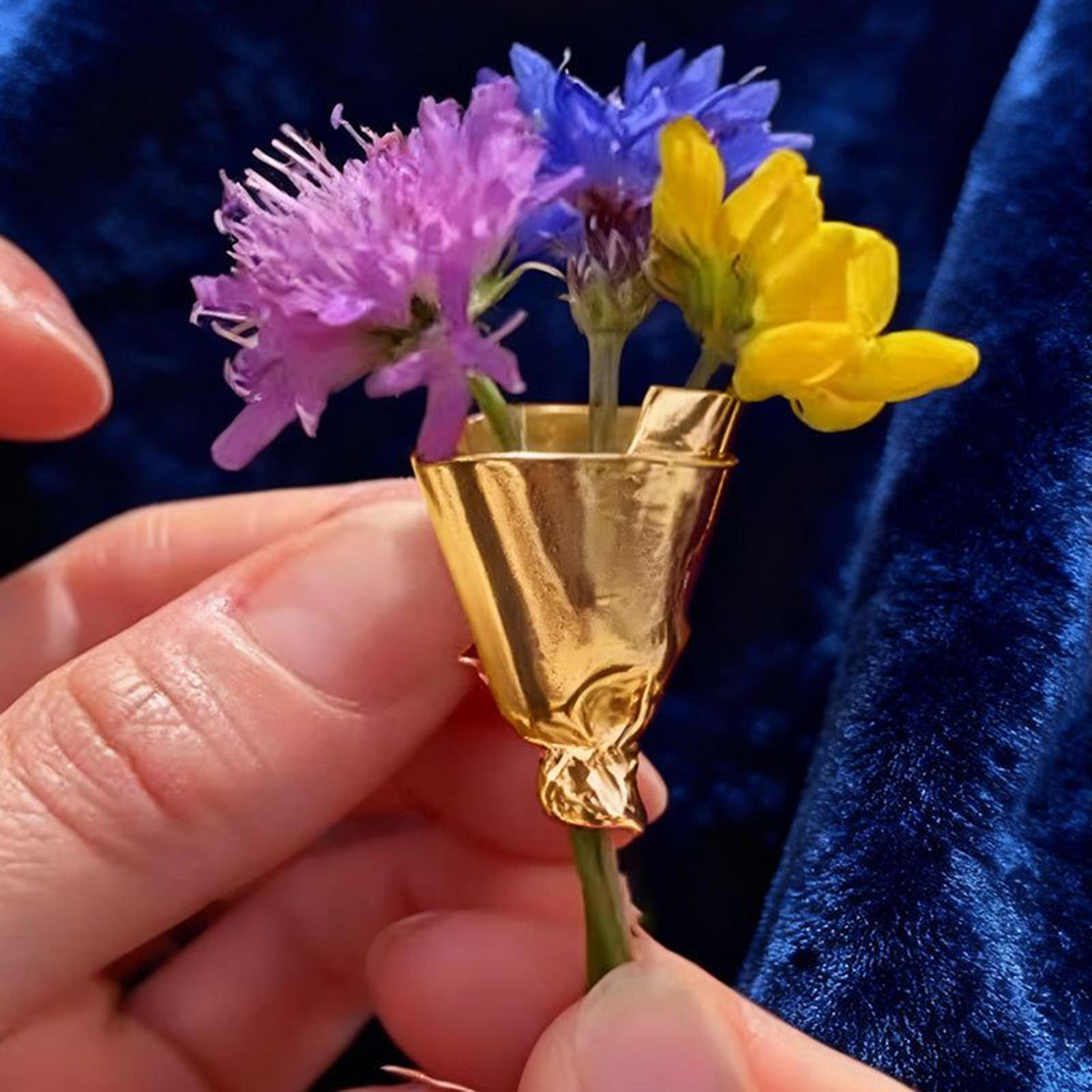 Women Flowers Bouquet Pins Bro - Travel Accessories India 评论和价格