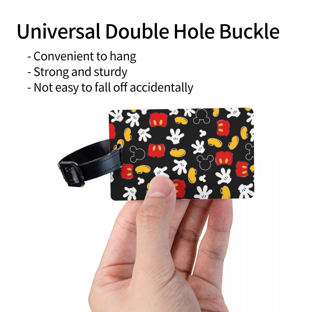 Custom M-Mouse  Luggage Tag fo - Luggage Cover Protector 评论和价格