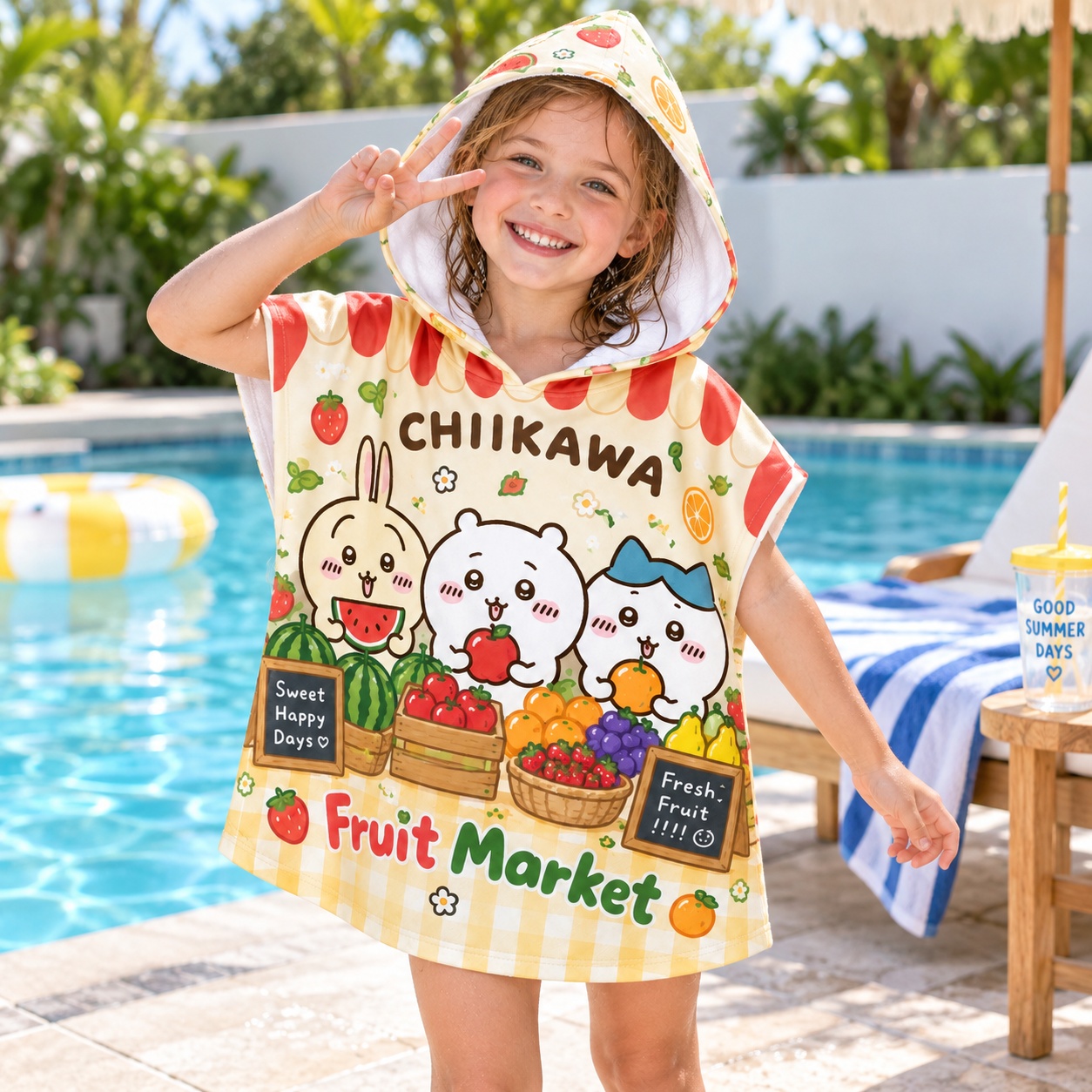 Cute Kids Hooded Towel Cartoon - Travel Accessories Baby 评论和价格
