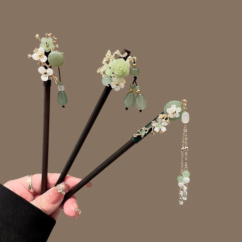 Antique Wooden Hairpin Women's - Travel Accessories Aesthetic 评论和价格