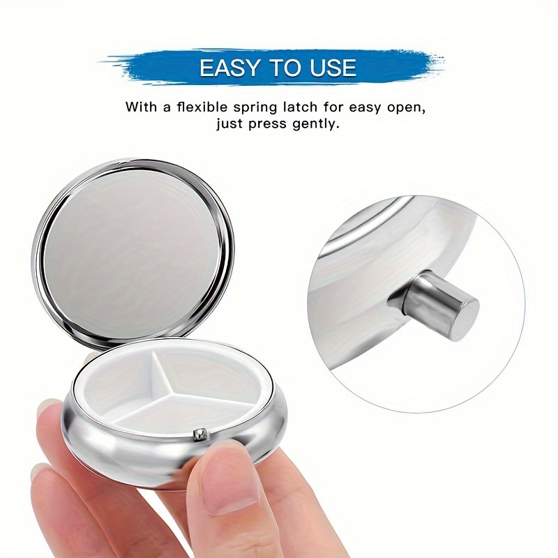 (Flat) 1pc portable round meta - Travel Accessories As Gifts 评论和价格