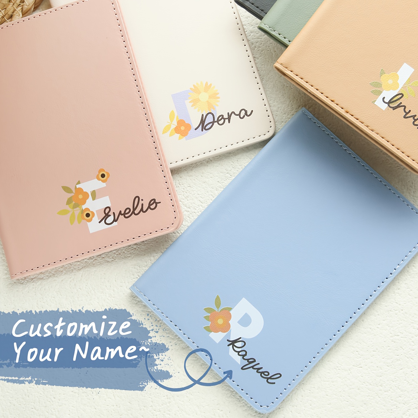 1pc Personalized Passport Cove - Travel Accessories As Gifts 评论和价格