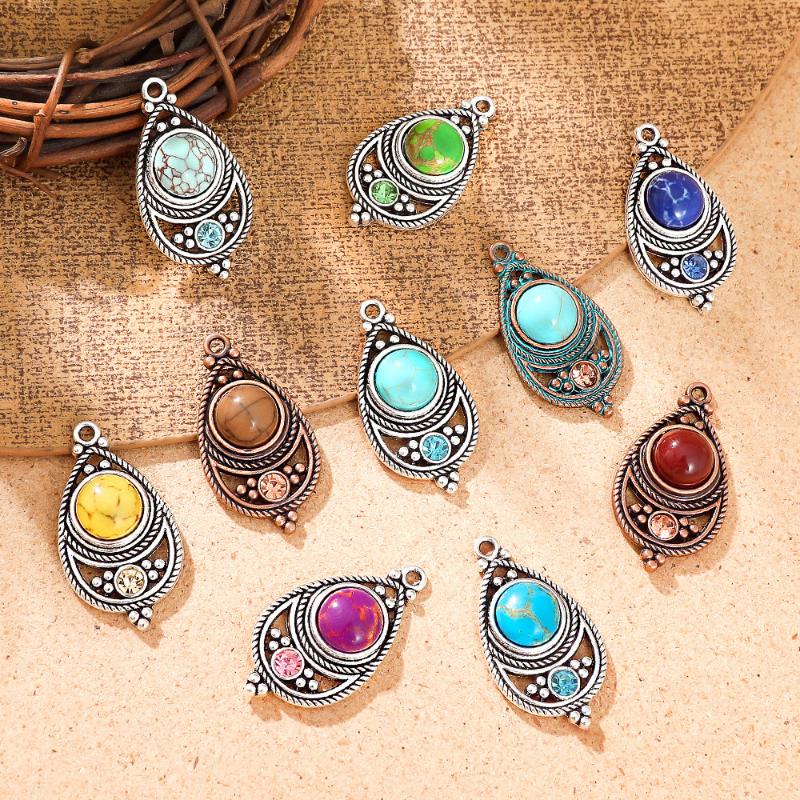 Ethnic Vintage Bohemian Stone  - Travel Accessories Jewelry 评论和价格