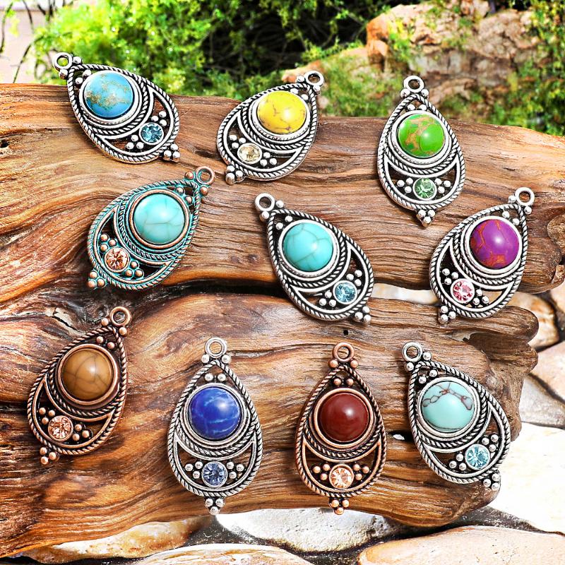 Ethnic Vintage Bohemian Stone  - Travel Accessories Jewelry 评论和价格